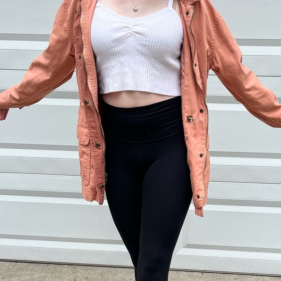 NWOT Peach denim zip up jacket universal threads S - Picture 8 of 10